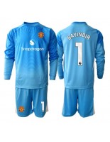 Manchester United Altay Bayindir #1 Maalivahdin Kotipaita Lasten 2025-26 Pitkähihainen (+ shortsit)